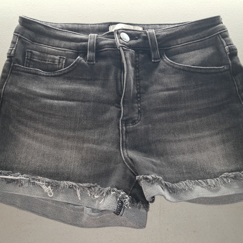 BKE Charcoal Denim Shorts Size 26